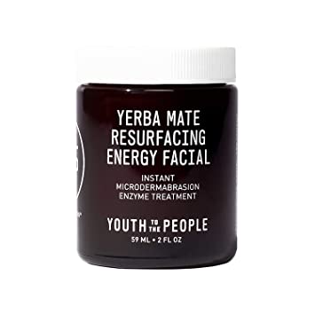 Youth to the People Resurfacing Energy Facial - Dual-Action Microdermabrasion Facial for Smooth, Soft Skin - Exfoliating Face Scrub with Enzymes, Yerba Mate Caffeine, Micro-Exfoliants - Vegan (2oz)