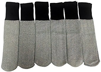 6 Pairs of excell Men's Thermal Diabetic Tube Socks, Size 10-13
