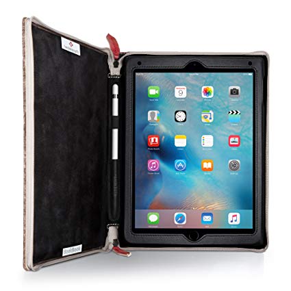 Twelve South Rutledge BookBook for iPad | Leather Book case and Display Stand for iPad 2018 / Pro 9.7-inch
