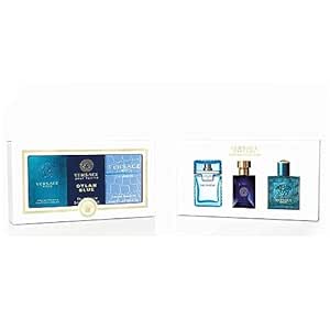 Versace Miniature Variety Trio Collection Perfume Gift Set for Men 0.17 oz/5 ml Splashes 1