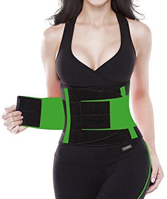 YIANNA Waist Trimmer Belt Back Support Adjustable Abdominal Elastic Waist Trainer Hourglass Body Shaper