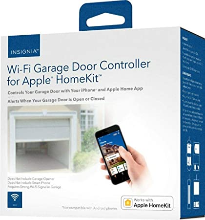 Insignia Wi-Fi Garage Door Controller for Apple HomeKit - White (NS-CH1XGO8)