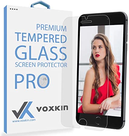 iPhone 6S / 6 PREMIUM QUALITY Tempered Glass Screen Protector by Voxkin® - Top Quality Invisible Protective Glass for iPhone 6 - Scratch Free, Perfect Fit & Anti Fingerprint - Crystal Clear HD Display
