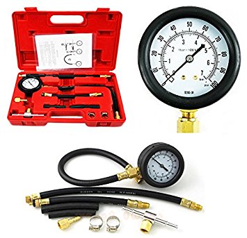PMD Products Fuel Injection Pump Pressure Tester Test Kit 100 PSI 7 Bar for Most Cars Trucks