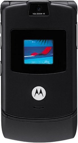 Motorola RAZR V3 Unlocked Phone with Camera, and Video Player--International Version with No Warranty (Black)