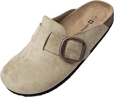 Alpine Swiss Edith Womens Clogs Cork Footbed Slippers Mules Slip On Potato Shoes