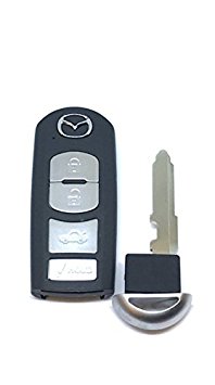 Mazda Keyless Entry Remote 4-Button Smart Key (FCC ID: WAZSKE13D01 / P/N: GJR9-67-5RY or 662F-SKE13D01)