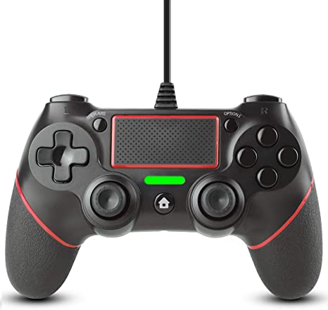 Controller for ps4 (Red&Wired)