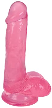 Lynx 6 Inch Pink Ice Dildo with Balls (Made in USA)