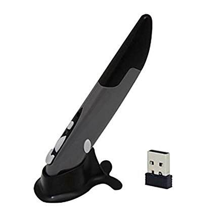 Wireless Optical Pen Mouse Mobile Handwriting Mice 2.4GHz with USB Receiver for Web Scrolling PC Computer Laptop Notebook Macbook (Touch Pen Mouse)