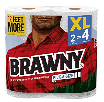 Brawny® Paper Towels, Pick-A-Size, 2 XL Rolls