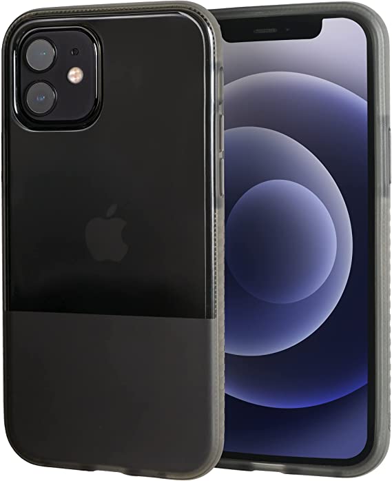 BodyGuardz Stack Case 10 Foot Impact Protection Compatible with The iPhone 12 Pro Max (Two Tone Smoke)