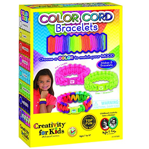 Creativity for Kids Color Cord Bracelets - Makes 8 Paracord Bracelets