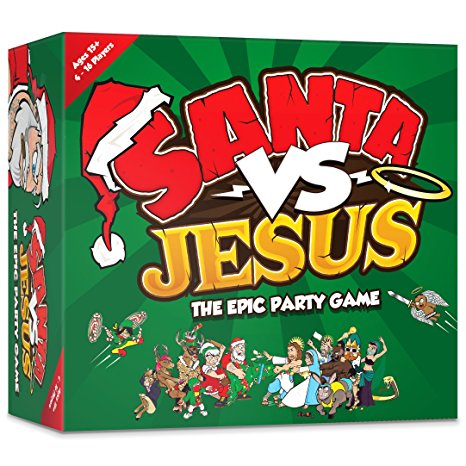 Santa VS Jesus - The Epic Christmas Party Card Game for Families, Friends, Adults and Large Groups
