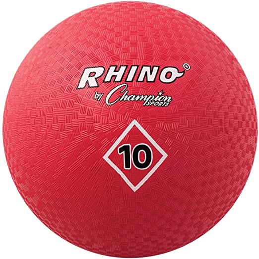 10 Inch Playground Ball, Red (New Version)