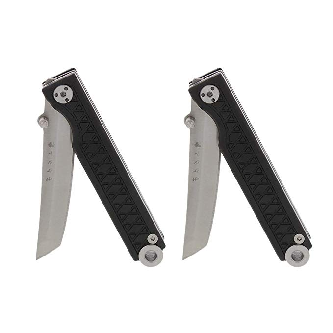 StatGear Pocket Samurai Higonokami EDC Folding Knife 440C Stainless Steel - Aluminum Edition