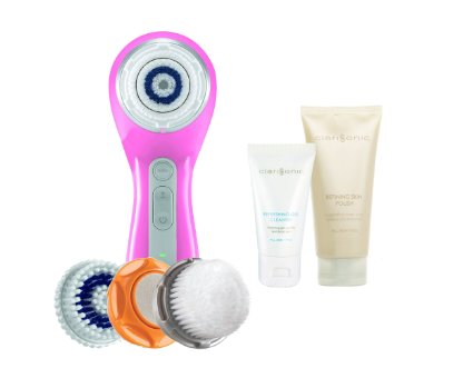 Clarisonic Smart Profile 4 Speed Face and Body Sonic Cleansing System Limited Edition Value Pack, Pink