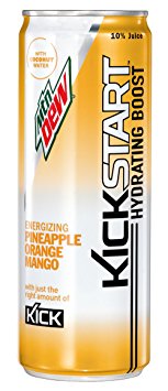 Mountain Dew Kickstart Energy Drink, Pineapple Orange Mango, 12 oz