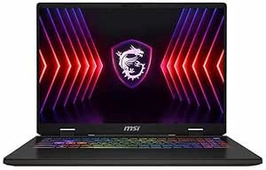 MSI Sword 16HX 16" FHD  144Hz Gaming Laptop Computer, 14th Gen Intel 16-Core i7-14650HX, GeForce RTX 4060, 16GB DDR5 RAM, 1TB NVMe SSD, RGB Backlit, Windows 11 Home