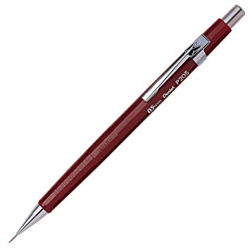 Pentel Sharp Automatic Pencil, 0.5mm, Burgundy Barrel, Box of 12 (P205B)