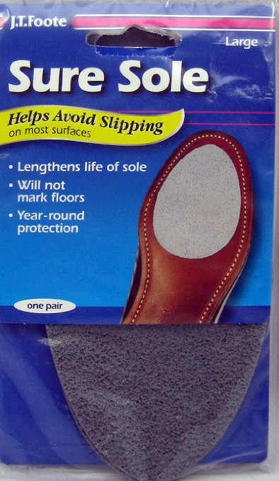 Sure Sole Anti Skid No Slip Shoe Pads 1 Pair, Large