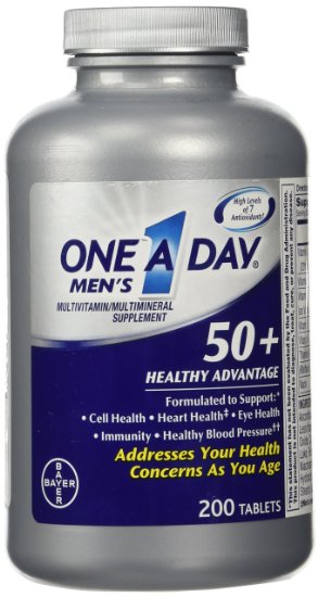 One a Day® Men's 50  Healthy Advantage 200 Tablets Multivitamin/multimineral Supplement