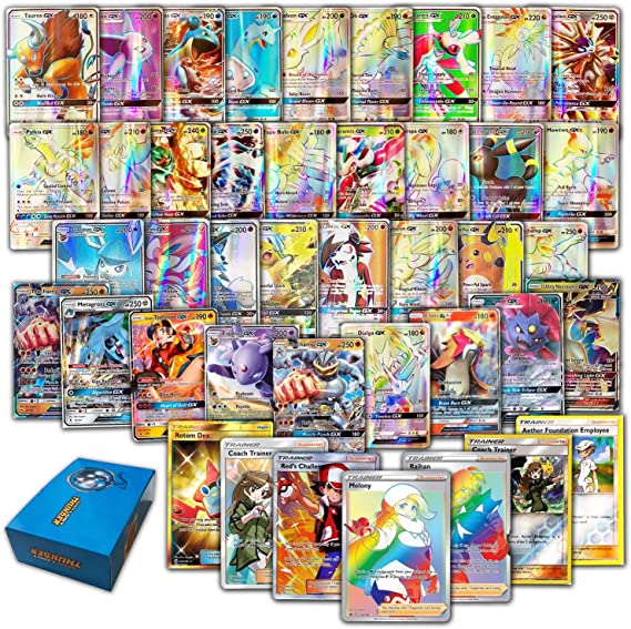 Ultra Rare Cards - (189 GX Cards and 11 Trainer Cards) - Deck Box Including 200 Precious Card -The Best Gift for Collector