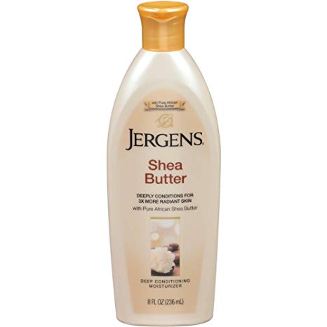 Jergens Shea Butter Deep Conditioning Moisturizer, 8 Ounces (Pack of 2) (Packaging May Vary)
