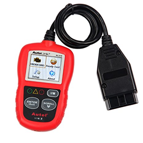 Autel AutoLink AL319 OBD2 Code Reader Car Diagnostic Scanner Color Screen with Free Update Online