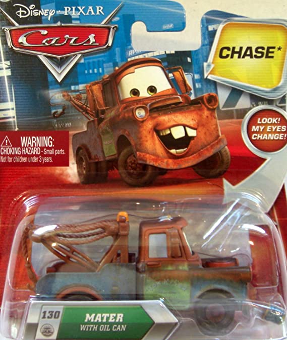 Disney / Pixar CARS TOON 155 Die Cast Car Mater with Oil Can Chase Piece!