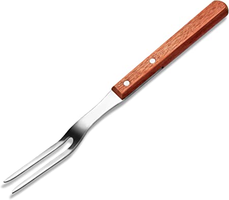 New Star Foodservice 38224 Wood Handle Barbecue Fork, 13-Inch