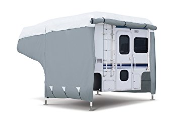 Classic Accessories OverDrive PolyPRO 3 Deluxe Camper Cover, Fits 8' - 10' Campers - Max Weather Protection with 3-Ply Poly Fabric Roof RV Cover (80-036-143101-00)