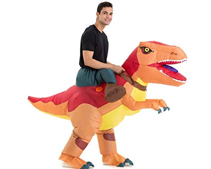 Hsctek Inflatable Dinosaur Costume for Adults with Sound