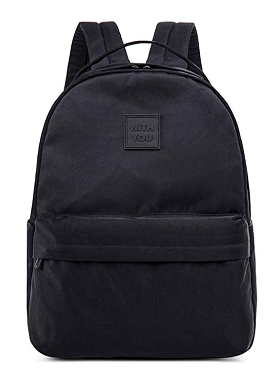 Leaper Fashion Water Resistant School Backpack for Girls 15.6 Inch Laptop Black