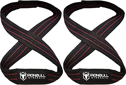 Heavy Duty Lifting Straps for Deadlift - Figure 8 Wrist Straps for Heavy Weight Lifting, Strongman, Powerlifting, Workout and Weightlifting - for Men