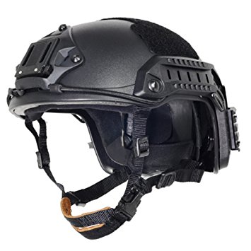 Lancer Tactical CA-805B Maritime ABS Helmet Color: Black, Size: Medium to Large