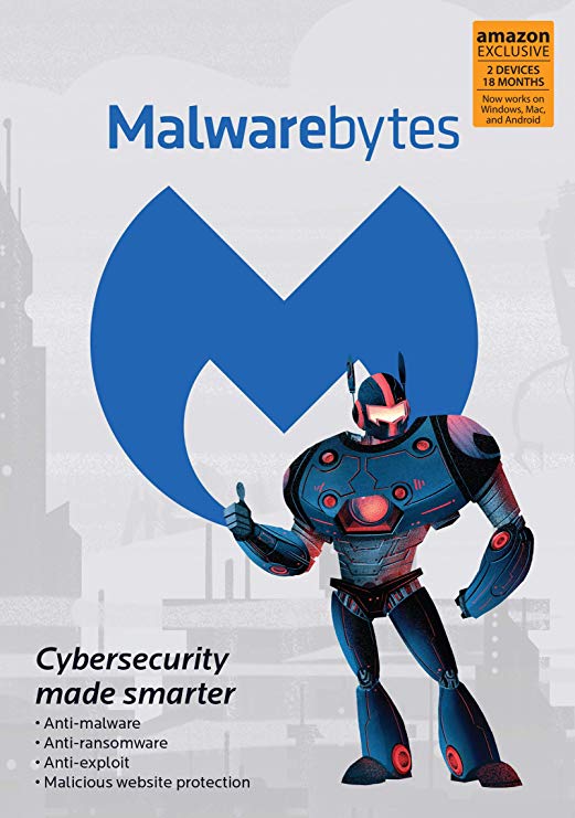 Malwarebytes 4.0 Latest Version | Amazon Exclusive | 18 Months, 2 Devices (PC, Mac, Android) [software_key_card]…