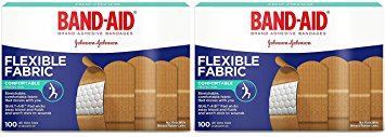 Band-Aid Brand Flexible Fabric Adhesive Bandages For Minor Wound Care, 200 Count