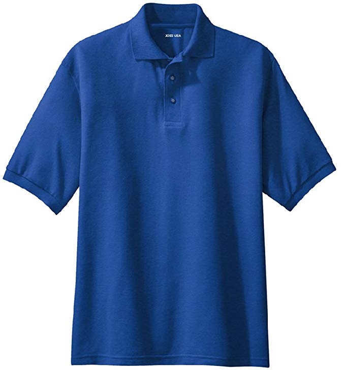 Joe's USA Mens Classic Polo Shirts in 36 Colors and Sizes: XS-10XL