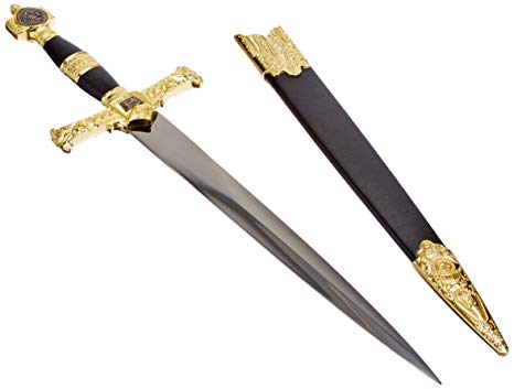 BladesUSA HK-024BK Medieval Sword 22-Inch Overall