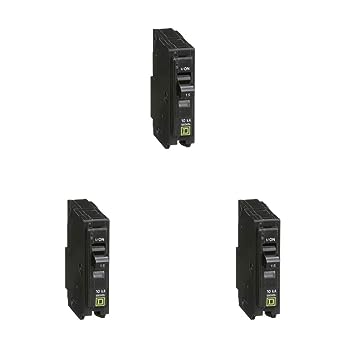 Square D by Schneider Electric QO115CP Circuit Breaker, Pack of 3, Black