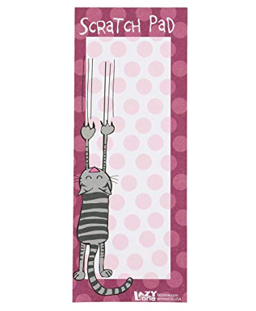 Cat Nap Magnetic Animal Print Notepad by LazyOne | 50 Easy Tear Off Sheets Of Paper (ONE SIZE)