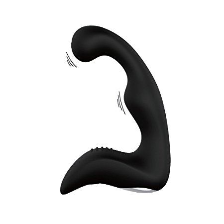 Anal Plug & Prostate Massager, James Love Body Safe Silicone Anal Prostate Vibrator, Waterproof Rechargeable Powerful 7 Modes Stimulation for Men, Women & Couples (Black)