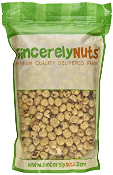 Sincerely Nuts Blanched Hazelnuts (Filberts) Raw No Shell - Two Lb. Bag - Irresistibly Fresh and Delicious- Bursting with Health - Kosher