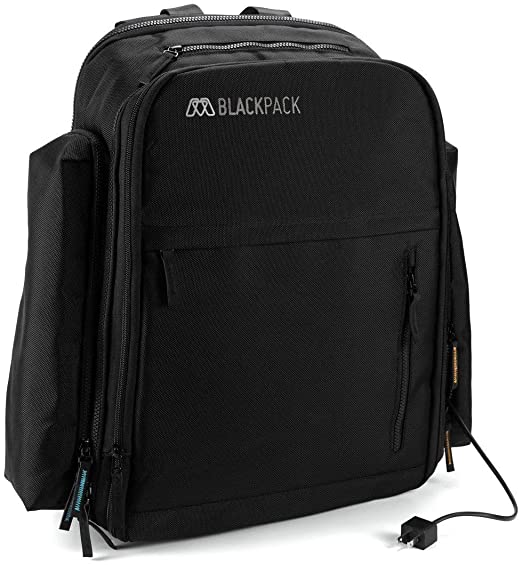 MOS BLACKPACK Grande, Durable Electronics Travel Backpack for 17"" Laptop, Tablet with Built in Cable Management (SW-44029)