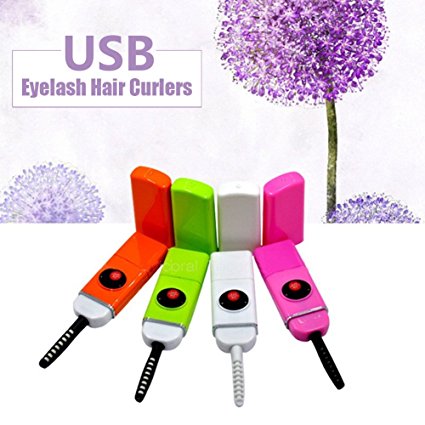 ExGizmo USB Power-operated Makeup Eyelash Hair Curler,Electric Eyelash-Heated&Curled instrument for Eyes