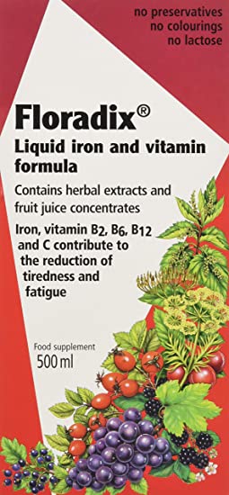 Floradix Liquid Iron Formula, 500ml