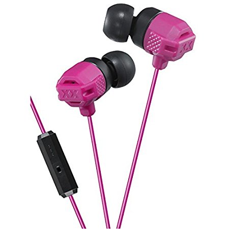 JVC HAFR202P Smartphone Series Xtreme Bass Earbuds, Pink