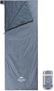 Naturehike Envelope Sleeping Bag – Ultralight Portable, Waterproof, Compact,Comfortable with Compression Sack - 3 Season Sleeping Bags for Traveling, Camping, Hiking, Outdoor Activities…