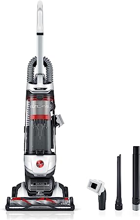 Hoover MAXLife Elite Swivel Vacuum Cleaner with HEPA Media Filtration, Bagless Multi-Surface Upright for Carpet and Hard Floors, UH75100, White